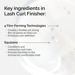 Lash Curl Finisher, Clear Lash Styling Gel with Squalane to Set