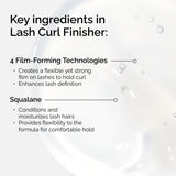 Lash Curl Finisher, Clear Lash Styling Gel with Squalane to Set