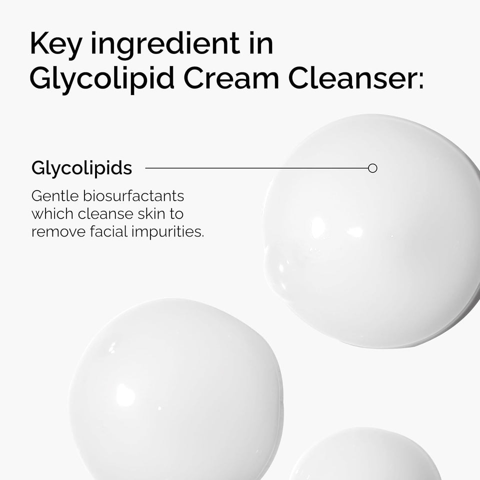 Glycolipid Cream Cleanser, Gentle Makeup Removal