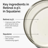 Retinol 0.5% in Squalane, Intermediate Retinol Serum