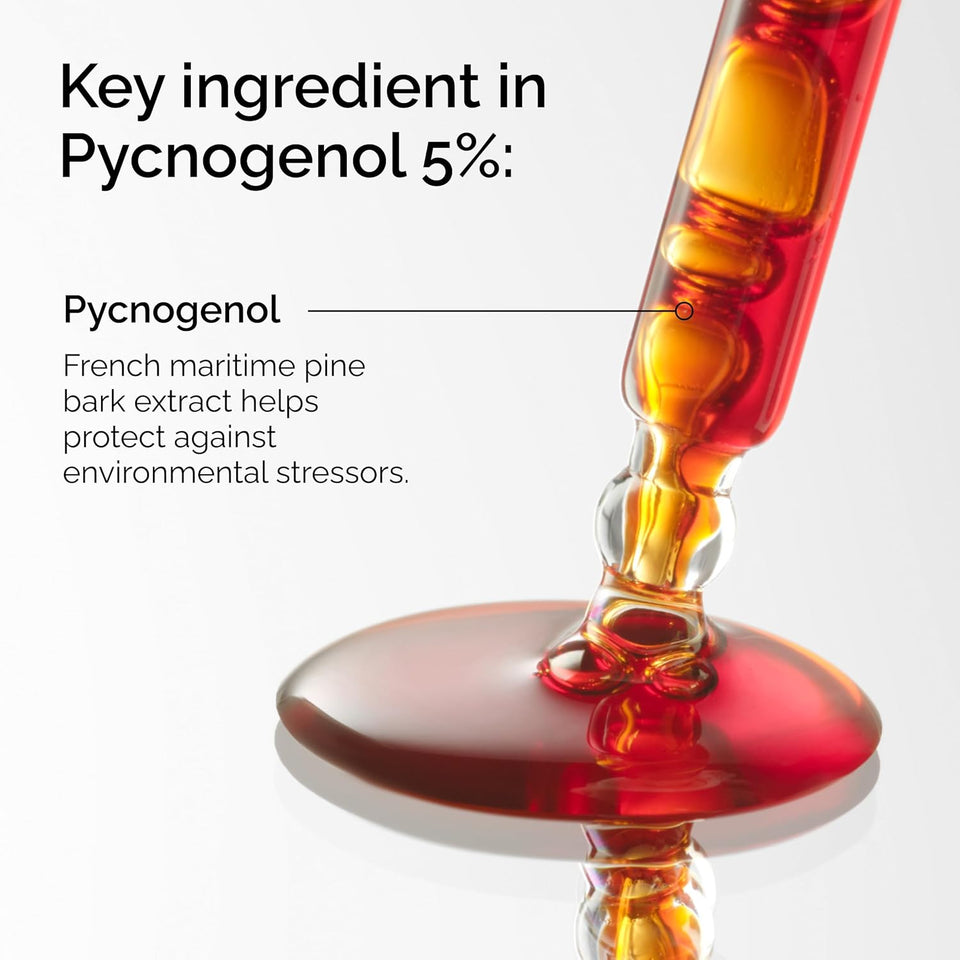 Pycnogenol 5%, Antioxidant-Rich Plant Extract for Environmental Protection, 0.5 Fl Oz