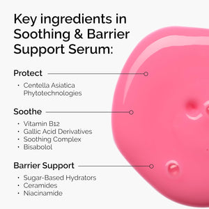 Soothing & Barrier Support Serum, Redness-Reducing & Hydrating Solution for Skin Barrier Recovery